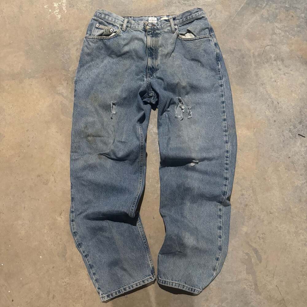 Vintage Calvin Klein Jeans Easy Fit Double Stone Wash Jeans Size 36x32